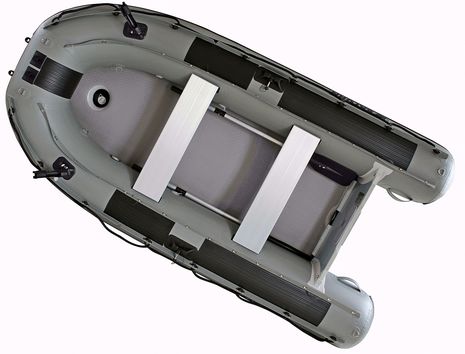 Saturn FB300L Fishing Inflatable Boat Luna Gray with Air Floor.