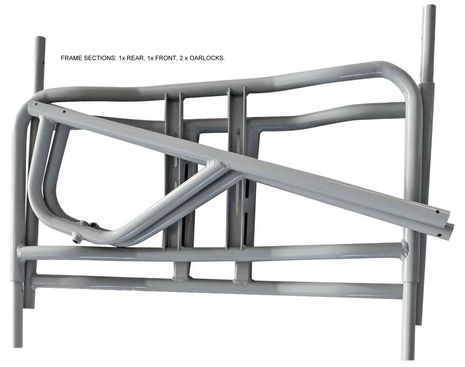 Rowing Frame for Narrow Rafts