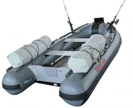 FB300 Dark Gray Fishing Boat with Air Floor.