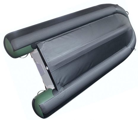 Saturn Green 12' FB365N Inflatable Fishing Boat with air deck floor.
