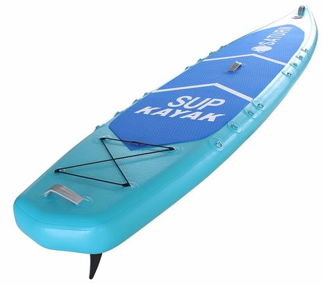 Saturn SUP414 inflatable SUP Kayak Aqua Blue