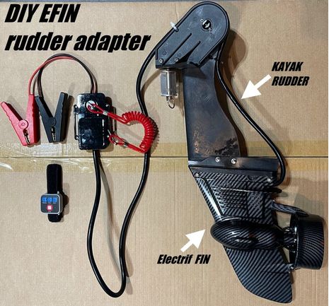 DIY Installation of Electric Fin on kayak rudder