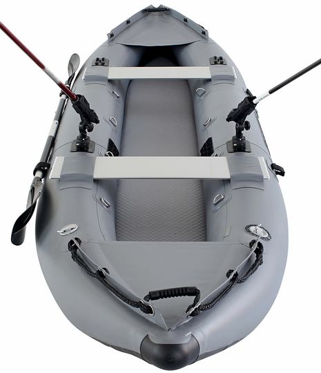 Saturn NEW Inflatable Fishing Kayak FK396DG Dark Gray