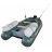 Green FB365 Inflatable Fishing Boat with air deck floor.