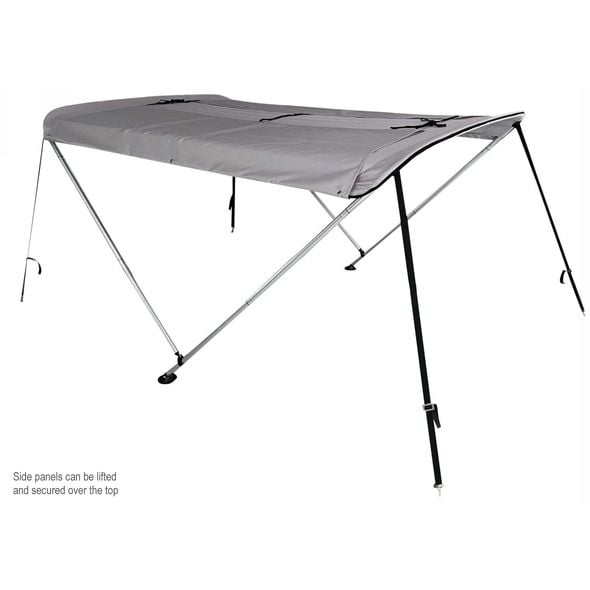 Large Deluxe 2 Bow bimini with removable side panels