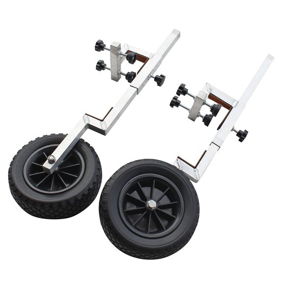 No Drill Wheels for inflatable boat V1.