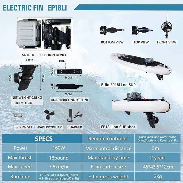 Electric Fin with Li Battery