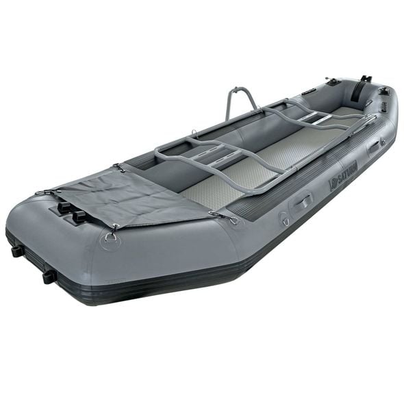 Fly Fishing Raft FR380 with rowing frame installed