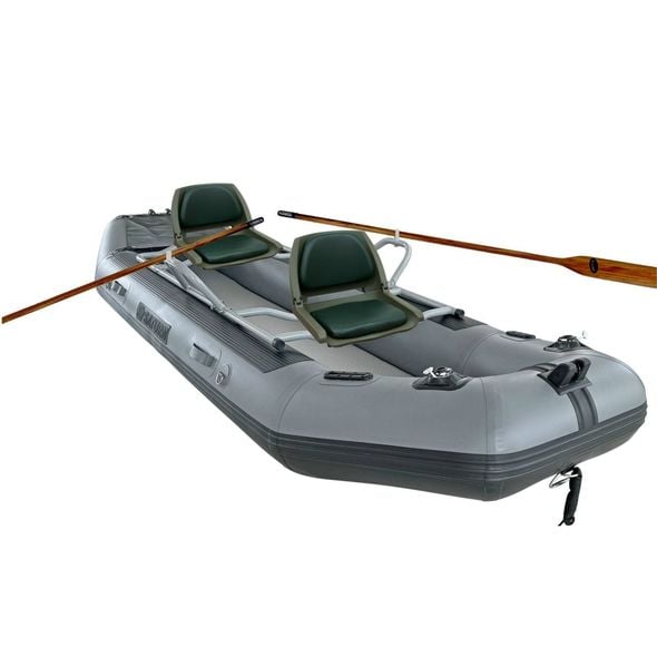 Fly Fishing Raft FR380 with rowing frame installed