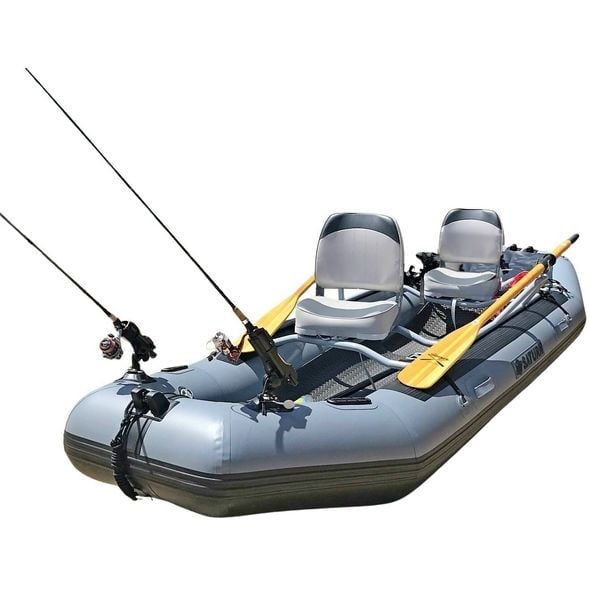 Saturn Fly Fishing River raft setup with optional accessories