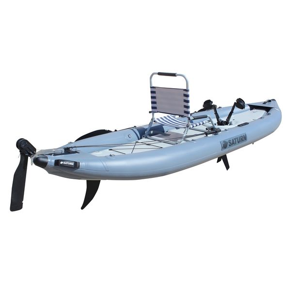 Saturn Pedal Kayak FPK365 V2 with OPTIONAL rudder system installed.
