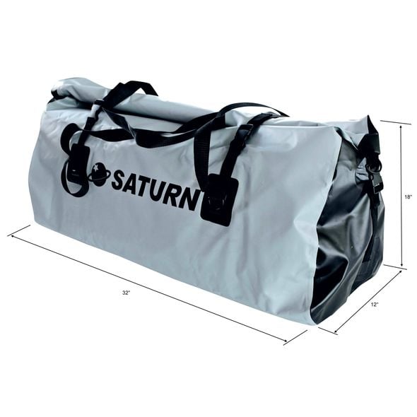 Saturn DBAG-M Duffle Style Travel Dry Bag, 32 x12 dia x18" is a heavy-duty commercial grade bag with durable straps and handles.