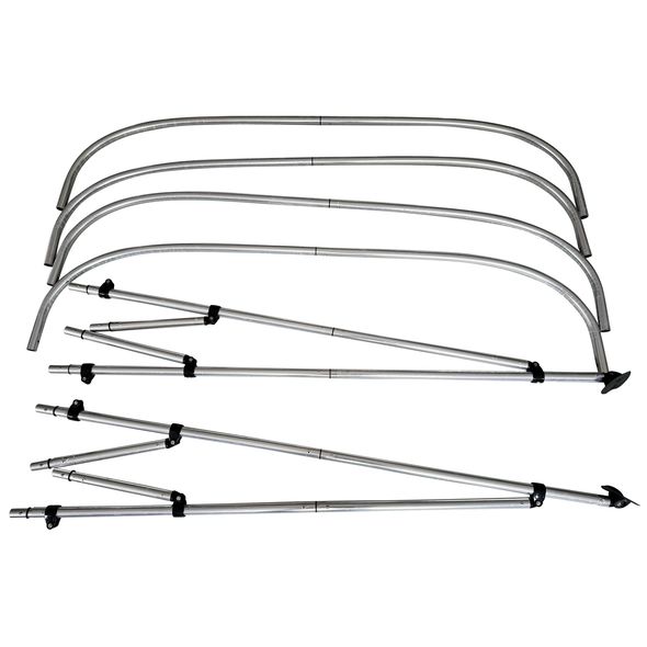 Parts of 4 bow bimini for inflatable boats v2