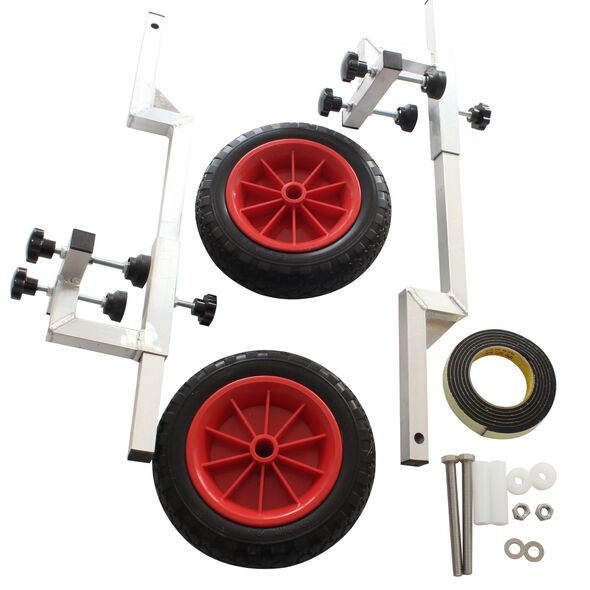 No Drill Wheels for inflatable boat V2.