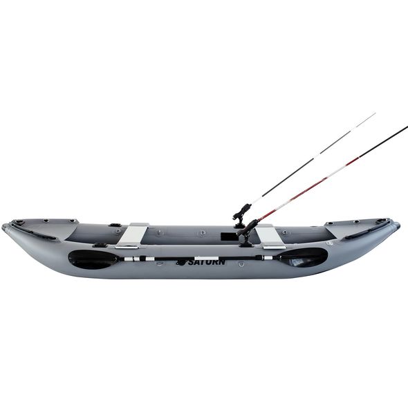 Saturn NEW Inflatable Fishing Kayak FK396DG Dark Gray