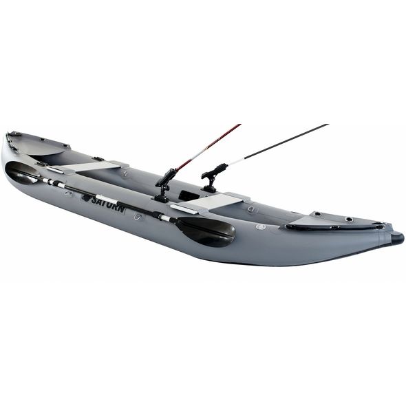 Saturn NEW Inflatable Fishing Kayak FK396DG Dark Gray