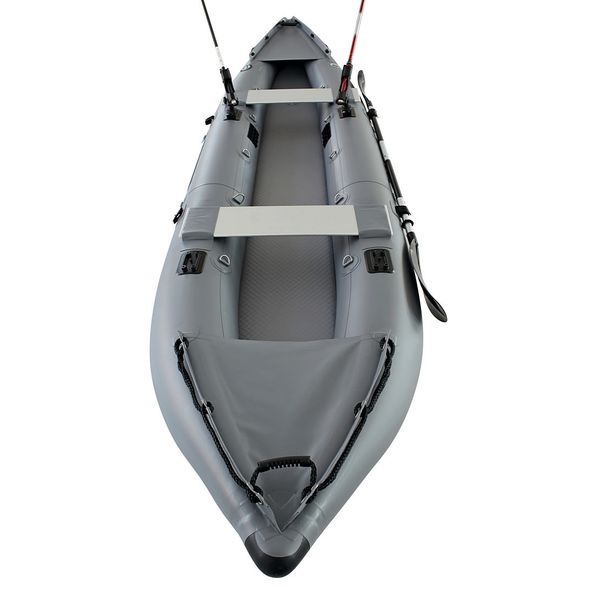 Saturn NEW Inflatable Fishing Kayak FK396DG Dark Gray