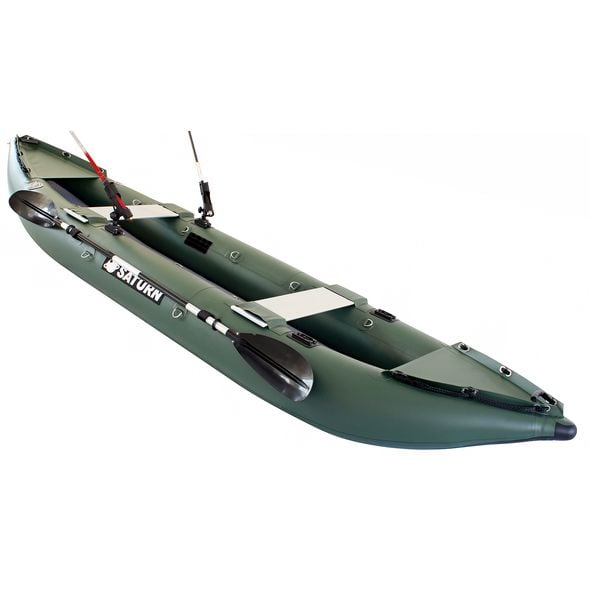 Saturn NEW Inflatable Fishing Kayak FK396N Green