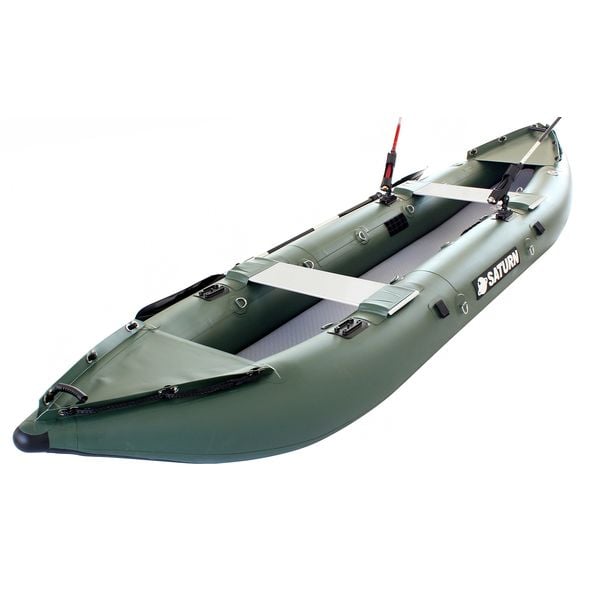 Saturn NEW Inflatable Fishing Kayak FK396N Green
