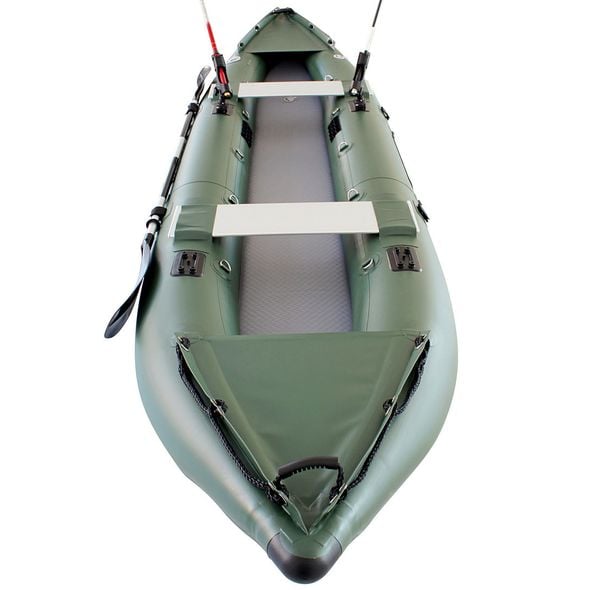 Saturn NEW Inflatable Fishing Kayak FK396N Green