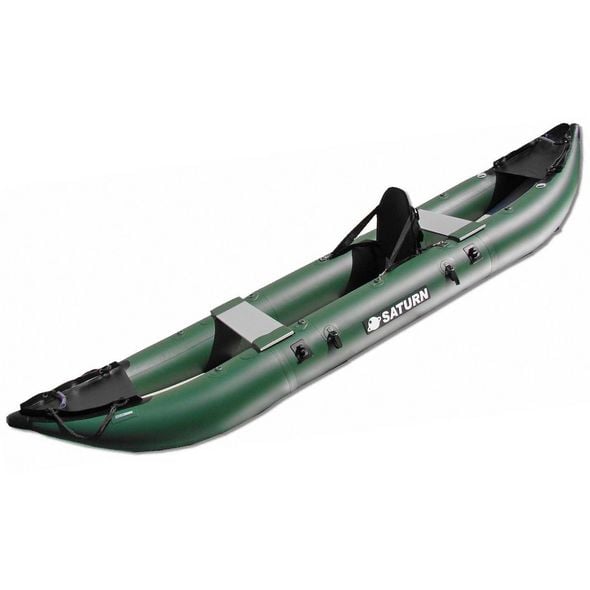 Saturn OLD Inflatable Fishing Kayak FK396N Green