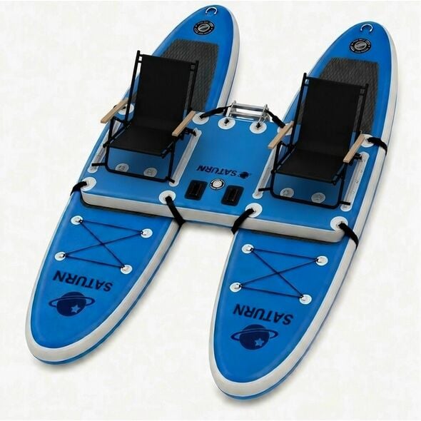 Inflatable Catamaran Platform for Two Paddle Boards