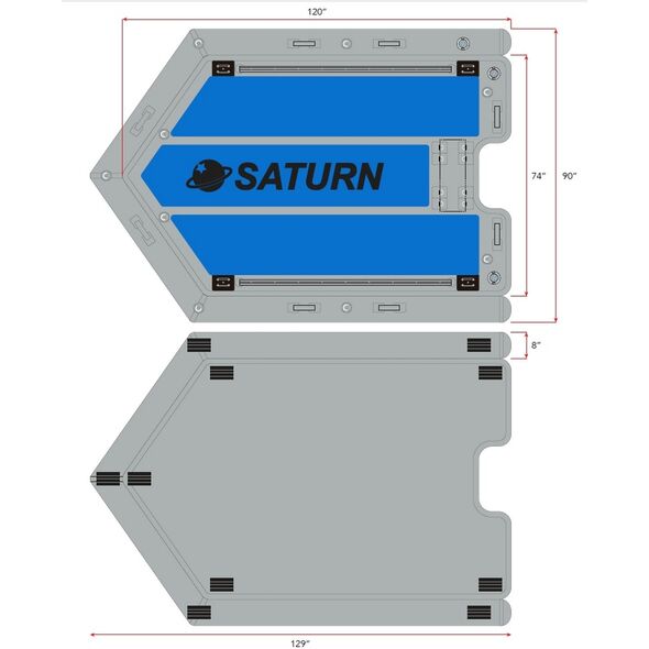 Inflatable Motor Dock V3
 Dimensions