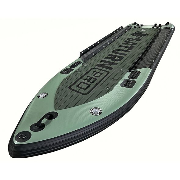 14' Saturn Extra-Wide Inflatable Fishing Micro Skiff FSUP430