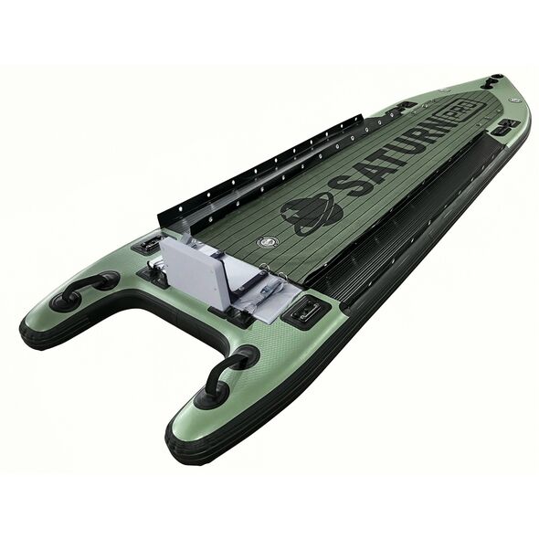 14' Saturn Extra-Wide Inflatable Fishing Micro Skiff FSUP430