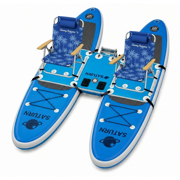 Inflatable Catamaran Platform for Two Paddle Boards