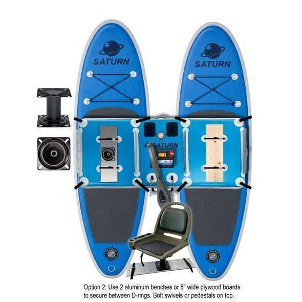 Inflatable Catamaran Platform for Two Paddle Boards