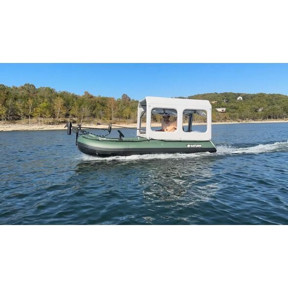 Air Tent Installed on FB385 Saturn Boat