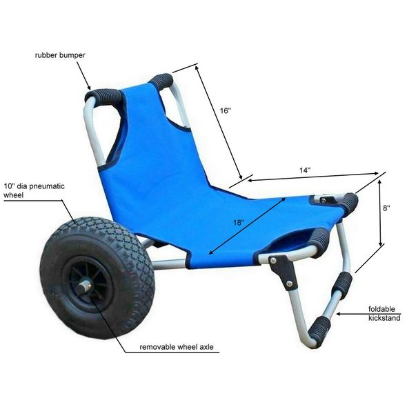 Kayak, SUP, KaBoat Trolley Cart