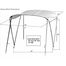 Large Deluxe 2 Bow bimini with removable side panels