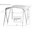 2-bow Regular Folding Bimini Top Sun Shade