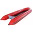 SD518 Red color boat shown without aluminum floor. Aluminum floor included.