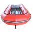 SD518 Red color boat shown without aluminum floor. Aluminum floor included.