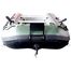 Saturn Green 12' FB365N Inflatable Fishing Boat with air deck floor.