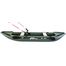 Saturn NEW Inflatable Fishing Kayak FK396N Green