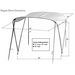 2-bow Regular Folding Bimini Top Sun Shade