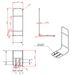 Seating and Standing Casting Frame dimensions