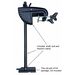 Transom adapter for K4 electric fin