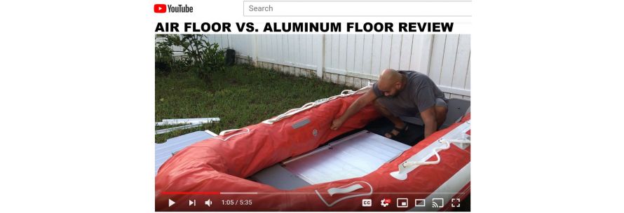 Customer's video of air floor vs aluminum for inflatable boats