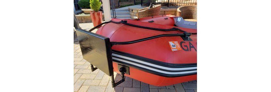 DIY motor mount for bow of inflatable boat